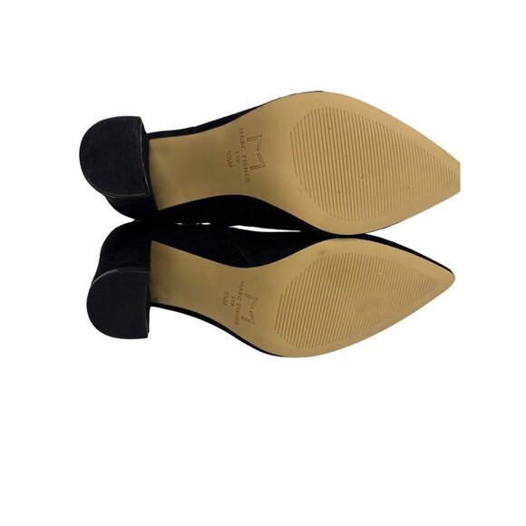 Marc Fisher Women's Boots Ulani Heeled Bottie Black Suede Zip Pointed Size 5.5 - Picture 7 of 10